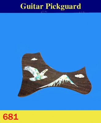 Guitar Rosewood Pickguard, Mop & Abalone Inlay, Bruce Wei ( 681 ) 