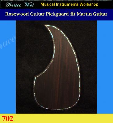 Fit Martin MA5 style Guitar Rosewood Pickguard, Abalone Inlay, Bruce Wei (702) 