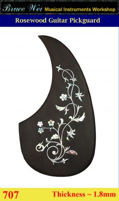 Bruce Wei, Guitar Part - Rosewood Pickguard W/ Mop Art Inlay ( 707 )