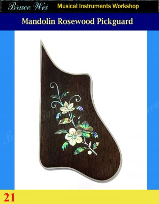 Bruce Wei, Mandolin Part-Rosewood Pickguard w/MOP Art Inlay (21)