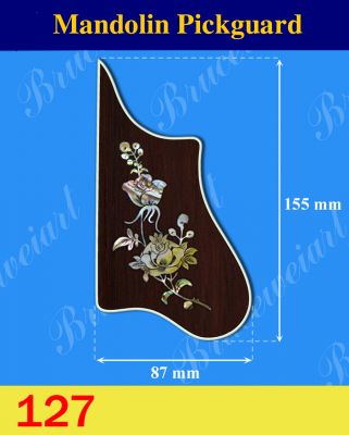 Bruce Wei, Mandolin Part-Rosewood Pickguard w/MOP Art Inlay (127)