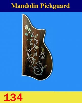 F5 Mandolin Rosewood Pickguard, MOP & Abalone Inlay, Bruce Wei (134)