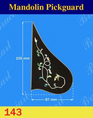 Bruce Wei, Mandolin Part-Rosewood Pickguard w/MOP Art Inlay (143)