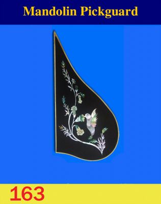 Bruce Wei, Mandolin Part-Rosewood Pickguard w/MOP Art Inlay (163)