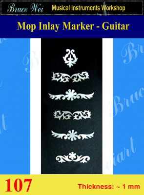 Bruce Wei, Inlay Material - DIY White MOP Inlay Markers ( 107 )