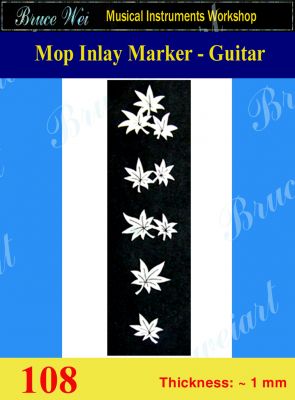 Bruce Wei, Inlay Material - DIY White MOP Inlay Markers ( 108 )