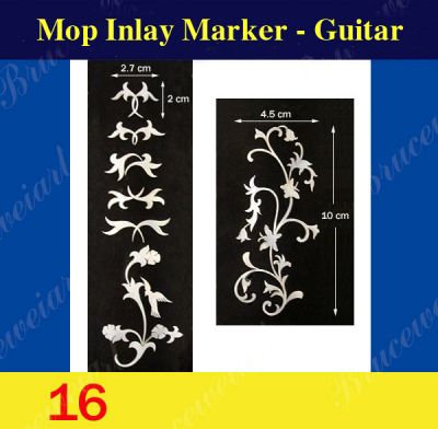 Bruce Wei, Guitar Inlay Material - DIY White Mop Inlay markers (16)