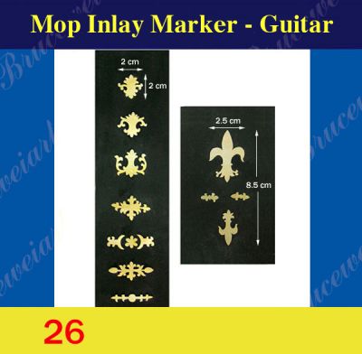 Bruce Wei, Guitar Inlay Material - DIY Gold Mop Inlay markers (26)