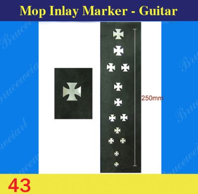 Bruce Wei, Guitar Inlay Material - DIY White Mop Inlay markers (43)