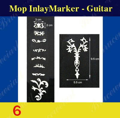 Bruce Wei, Guitar Inlay Material - DIY White Mop Inlay markers (6)