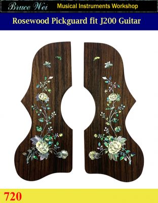 Bruce Wei Guitar Rosewood Pickguard Fit J200 2pcs ( 720 )