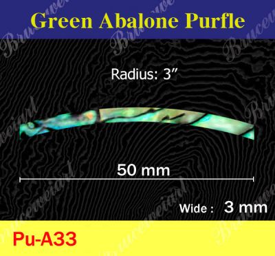 Bruce Wei, 10 Curved Abalone Purfle Radius 3