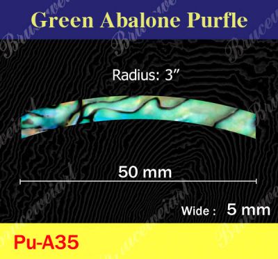 Bruce Wei, 10 Curved Abalone Purfle Radius 3