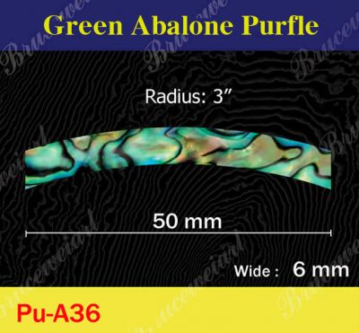 Bruce Wei, 10 Curved Abalone Purfle Radius 3