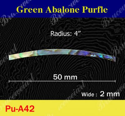 Bruce Wei, 10 Curved Abalone Purfle Radius 4