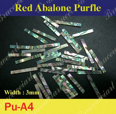 Bruce Wei, Straight Abalone Purfle W = 3mm (50pcs) (PU-A4)