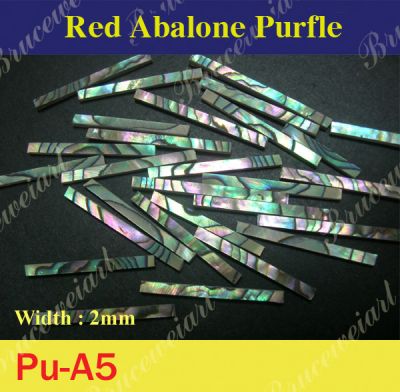 Bruce Wei, Straight Abalone Purfle W = 2mm (50pcs) (PU-A5)