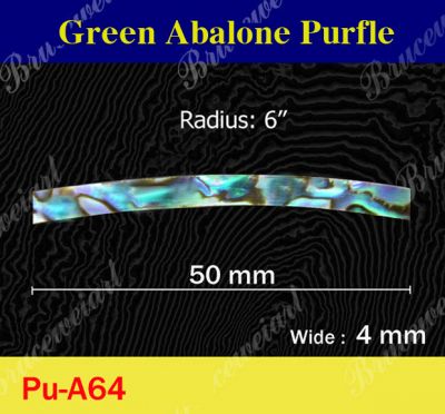 Bruce Wei, 10 Curved Abalone Purfle Radius 6