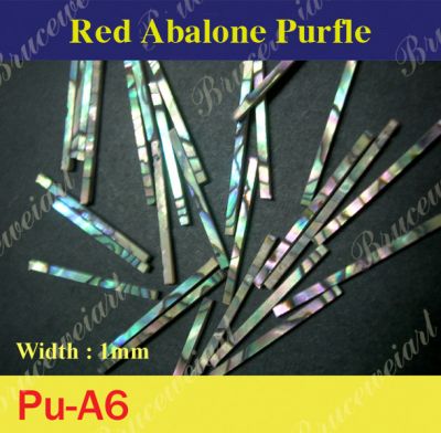 Bruce Wei, Straight Abalone Purfle W = 1mm (50pcs) (PU-A6)