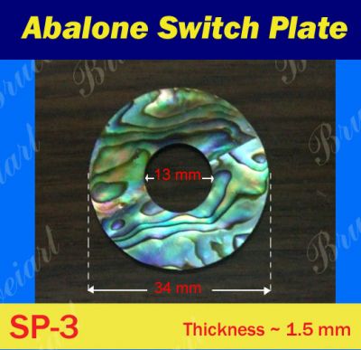 Bruce Wei, Green Abalone Toggle Switch Plate (SP3)