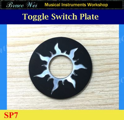 Bruce Wei, UNIQUE Solid Ebony & MOP inlay - Toggle Switch Plate (SP7)