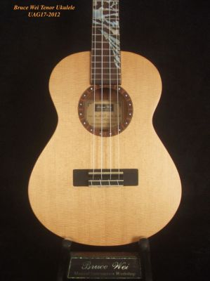 Bruce Wei , Solid Acacia Arch-Back Tenor Ukulele UAG17-2012