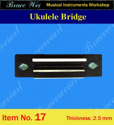 Bruce Wei, Ukulele Part - Rosewood Tenor Ukulele Bridge (017)