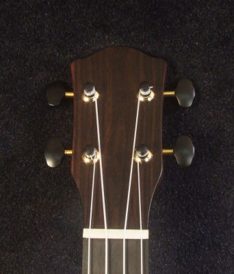 Handcrafted Concert Ukulele, Solid Curly Hawaiian Koa, Doves Soundhole, Soft-bag, Bruce Wei UG15-2939 