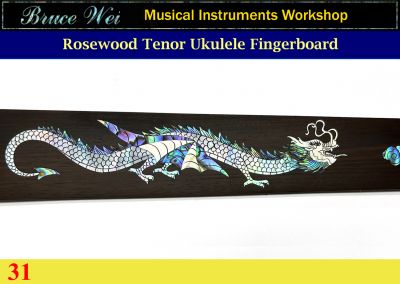 Bruce Wei, Tenor Ukulele Rosewood Fretboard w/MOP Art Inlay (31)