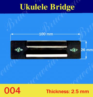 Bruce Wei, Ukulele Part - Rosewood Tenor Ukulele Bridge (004)