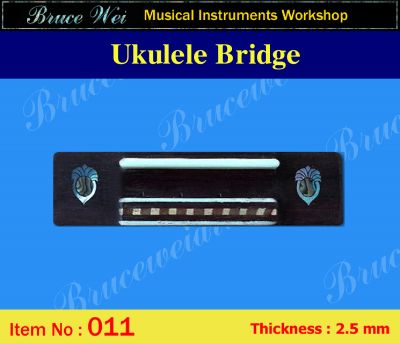 Bruce Wei, Ukulele Part - Rosewood Tenor Ukulele Bridge (011)