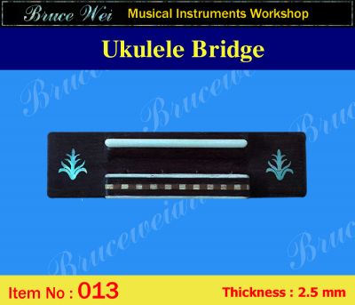 Bruce Wei, Ukulele Part - Rosewood Tenor Ukulele Bridge (013)