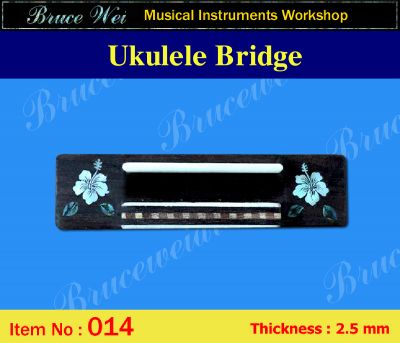 Bruce Wei, Ukulele Part - Rosewood Tenor Ukulele Bridge (014)