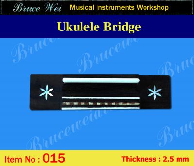 Bruce Wei, Ukulele Part - Rosewood Tenor Ukulele Bridge (015)