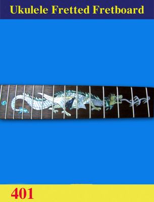 Bruce Wei, Tenor Ukulele Fretted Fretboard w/MOP Art Inlay (401)