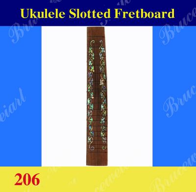 Bruce Wei,Tenor Ukulele Slotted Fretboard w/Abalone Inlay (206)
