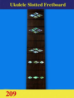 Bruce Wei, Tenor Ukulele Slotted Fretboard w/ Abalone Inlay 209