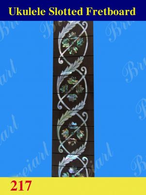 Tenor Ukulele Slotted Rosewood Fretboard, MOP & Abalone Inlay, Bruce Wei (217) 