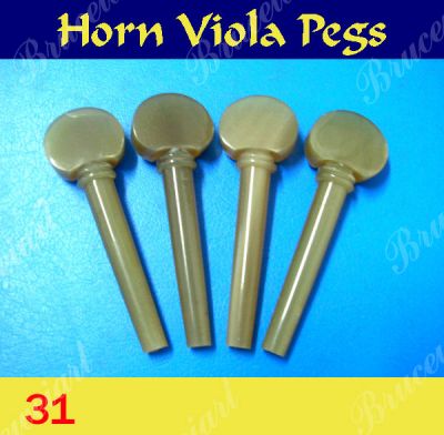 Bruce Wei, Viola Part - 4/4 Buffalo Horn Pegs 4pcs ( 31 )