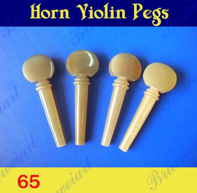 Bruce Wei, Violin Part - 4/4 Buffalo Horn Pegs 4pcs ( 65 )