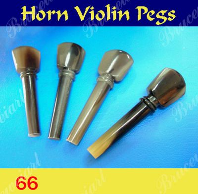 Bruce Wei, Violin Part - 4/4 Buffalo Horn Pegs 4pcs ( 66 )