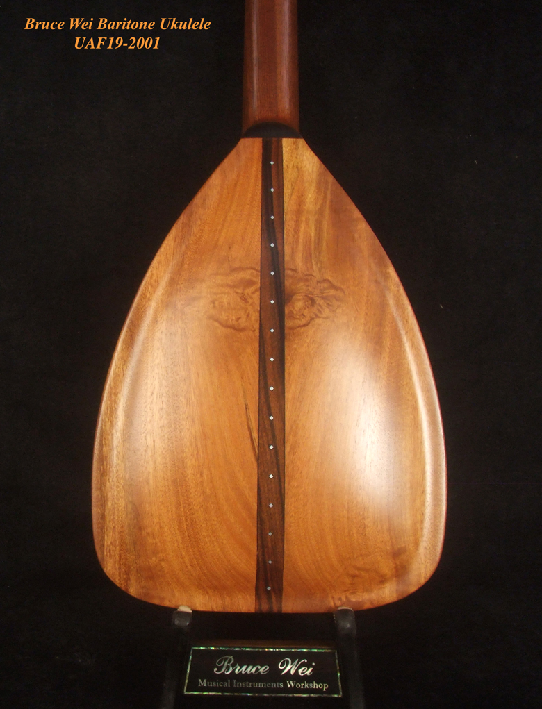 Bruce wei solid acacia archback baritone ukulele uaf19 2001