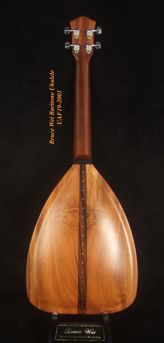 Bruce wei solid acacia archback baritone ukulele uaf19 2001
