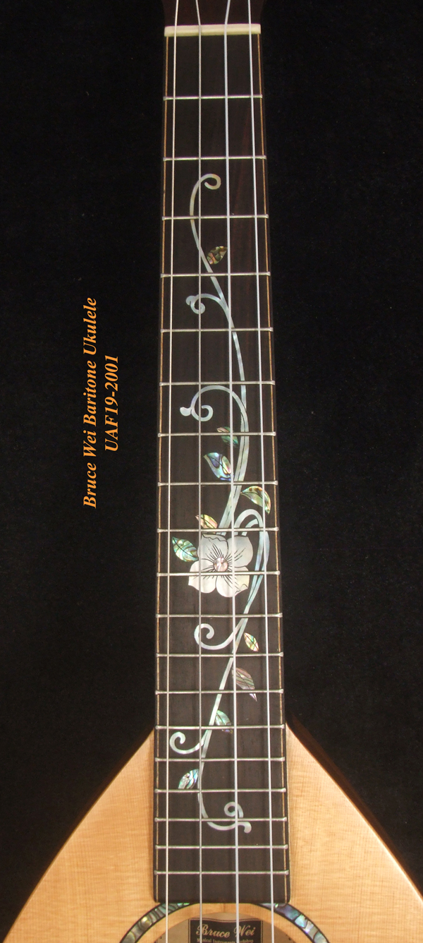 Bruce wei solid acacia archback baritone ukulele uaf19 2001