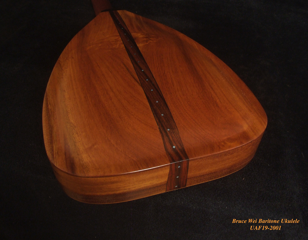 Bruce wei solid acacia archback baritone ukulele uaf19 2001