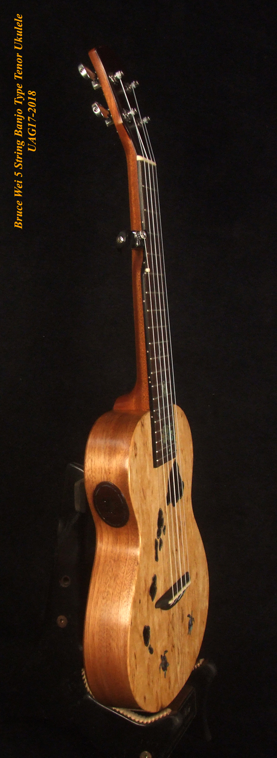 Banjo Ukulele 5 Corde Da 26 Pollici - Compensato Sapele, Tastiera Palissandro - Foto 4