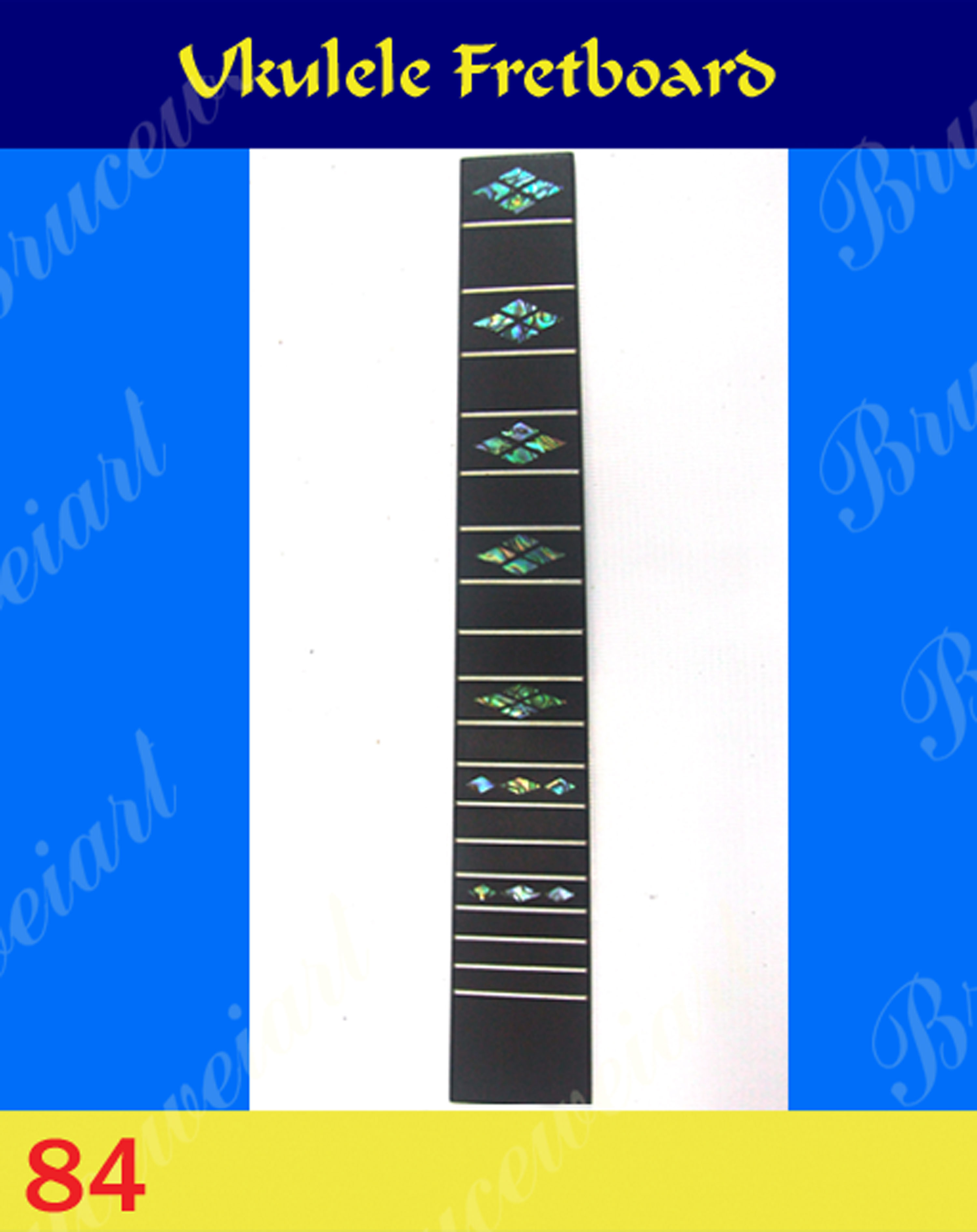 Tenor Ukulele Fretted Rosewood Fretboard w/Abalone Inlay (84)